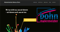 Desktop Screenshot of malermeister-bohn.de