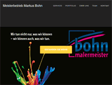 Tablet Screenshot of malermeister-bohn.de